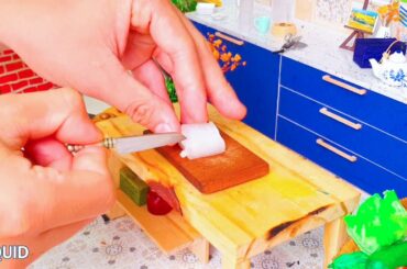 How to Make Spicy Chilli Squid ! Chilli Garlic Squid Recipe | ASMR Miniature Cooking