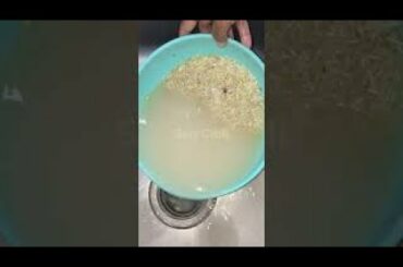 Chawal Dhone ka Tarika | How to Wash Rice Before Cooking | How To Clean Rice #Shorts