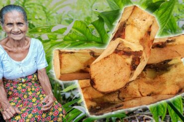 Lasia spinosa roots curry with coconut milk! Kohila Roots Curry, healthy rural recipe | Grandma Menu