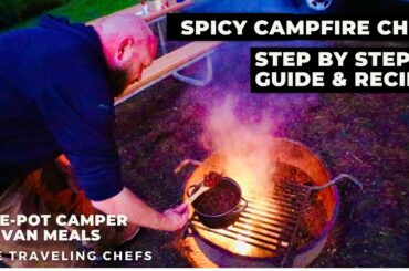 How To Cook CHILI while CAMPING | Easy Van Life Cooking Recipes | Van Life Washington State