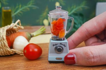 Yummy Miniature Creamy Tomato Soup - Easy Recipe | ASMR Cooking Mini Food