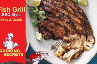 Fish Grill BBQ Recipe | Easy Grilled Fish Fillets Recipe | Beginner BBQ Tips | Cooking Secrets