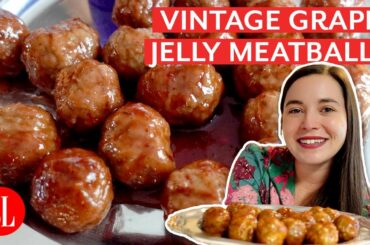 Vintage Slow-Cooker Grape Jelly Meatballs | Holiday Appetizer Recipe | Southern Living