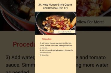 The Best Healthy KETO Recipes For Weight Loss part 34 - Keto Hunan Style Quorn and Broccoli Stir Fry
