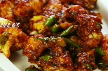 Chilli Cauliflower|Crispy Chilli Cauliflower Recipe|Rama g's Kitchen