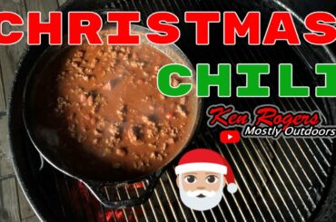Christmas Chili on the Weber Kettle