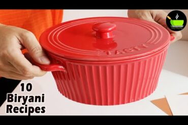 10 Best Biryani Recipes | Easy Biryani Recipes | Veg Biryani Recipes | Non Veg Biryani Recipes