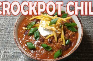 CROCKPOT CHILI | THE BEST CHILI RECIPE | COOKING WITH CLAIRE