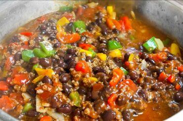 World's Best Chili Recipe Ever! ASMR Relaxing Cooking