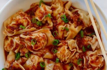 Spicy Chicken Wontons