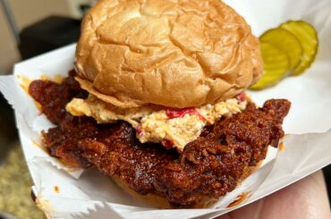 Hot chicken sandwich