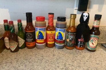 Some of the sauces from Santa