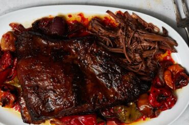 Braised Brisket with Hot Sauce and Mixed Chiles