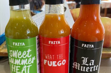 Faiya sauce selection. Philadelphia, local and legit.