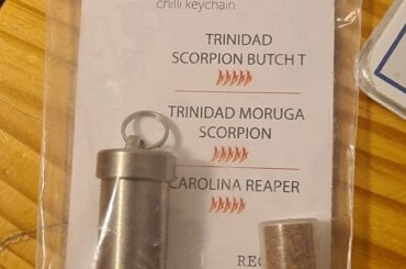 Got this refillable chili keychain for christmas :)