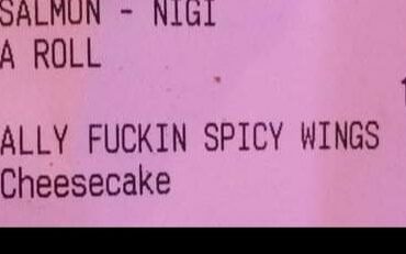 We asked, and our waiter delivered!