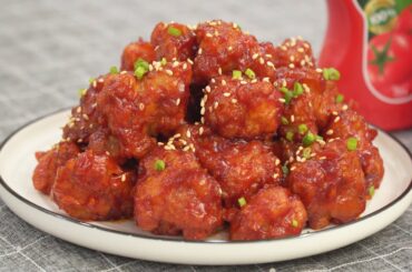 Korean Fried Chicken with Spicy Sauce