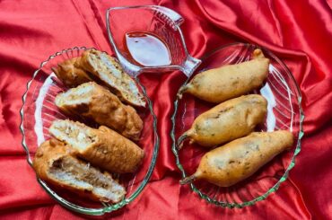 Chicken sandwich pakora and Chili pakora Two in one Recipe by chef Javaria