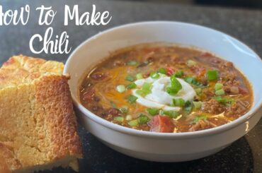 How To Make Chili | Cook With Me | Turkey Chili | KitchenNotesfromNancy