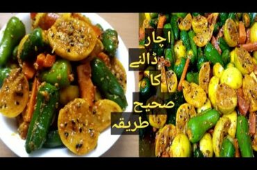 Mix Achar Recipe 2022 Green Chili Lemon Pickle | Achar banana ka tarika | Mix Pickle Tips And Tricks