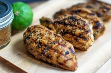 Grilled chicken with lime and chili. Video recipe