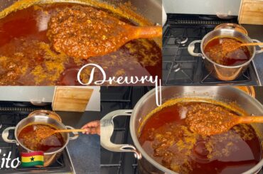 NEW CRAYFISH SHITO RECIPE | GHANA  BLACK CHILLI SAUCE/OIL