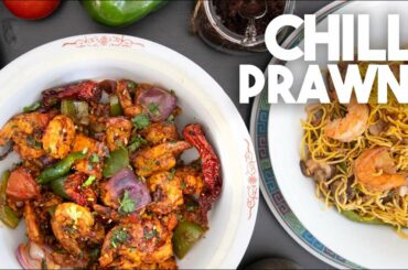 Chilli Prawns Stir Fry | Hakka Chinese style | Kravings