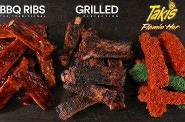 Deep FRIED Hot Flaming HOT Ribs Experiment!