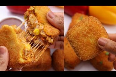 Chicken pizza Bites,Chicken Bread Bites By Recipes Of The World