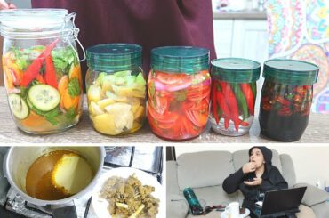 Haleem or Daleem? Onion Radish Pickle- Green chili pickle -Soy sauce pickle-Vinegar Pickle