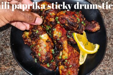 CHILLI PAPRIKA STICKY DRUMSTICKS | KALUHI'S KITCHEN