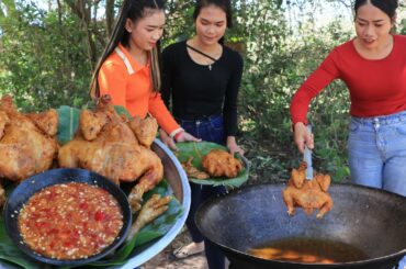 Yummy cooking chicken crispy with chili sauce and vegetable recipe - Chicken crispy recipe