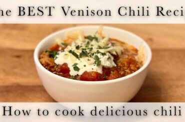 Delicious BEST Venison Chili Recipe (Deer) **Giveaway winner announcement!**