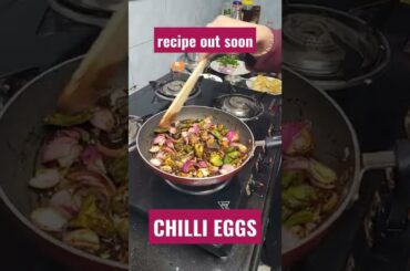 chilli eggs-yummy egg starter recipe #ytshorts#shorts
