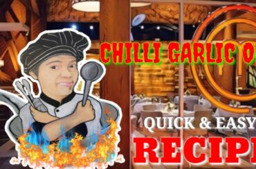 CHILLI GARLIC OIL // QUICK & EASY RECIPE