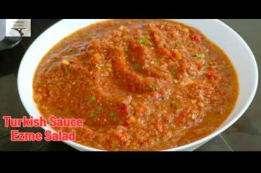 Turkish Sauce Recipe / Ezme Sos / secret restaurant chili salad recipe