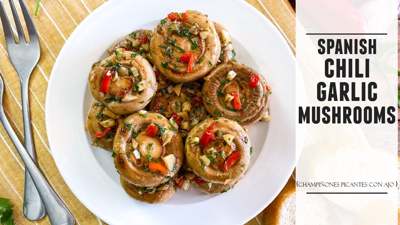 Spanish Chili Garlic Mushrooms Easy 20 MINUTE OnePan Recipe Chili