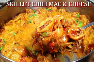 Stove Top Chili Mac and Cheese with Chorizo Recipe | One Skillet Pasta Meal