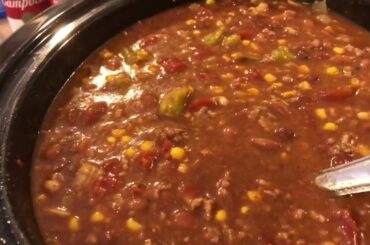 How to make a Chili in a crockpot (My version)