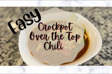 CROCKPOT CHILI RECIPE // POTLUCK RECIPES // EASY SLOW COOKER RECIPES