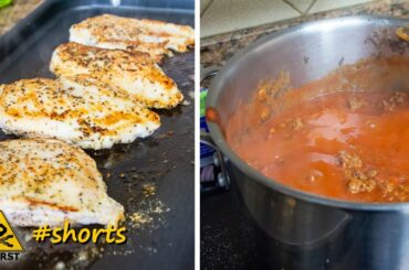 Chili & Buffalo Mac and Cheese | KETO Meal Prep #shorts