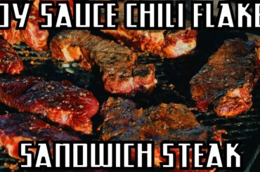 How to cook CHILI FLAKES SOY SAUCE Sandwich Steak ! Fast, Easy, Tender and Delicious Recipe !