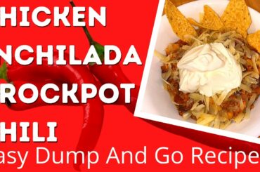 Chicken Enchilada Chili! An Easy Dump And Go Crockpot Recipe! Using What I have In My Pantry!