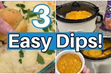 3 EASY Super Bowl Recipes / Tasty Dip Recipes / Crockpot Recipes
