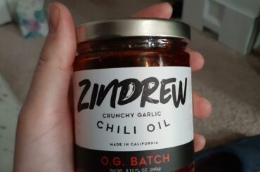 Picked up a crunchy garlic chili, it's excellent! Not spicy enough but so much flavor