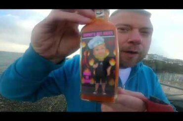 My buddy trying his friends hotsauce
