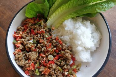 Larb with two fresh reapers