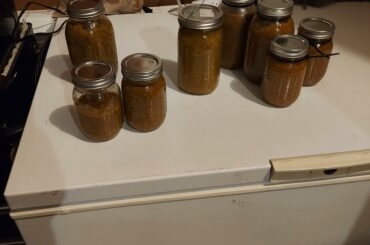 My homemade hot sauce.... hatch and reapers