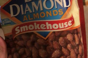 Pro move. Mix a large bag of smokehouse almonds with 2 of the small canisters of the reaper almonds. Shake it up. Success.