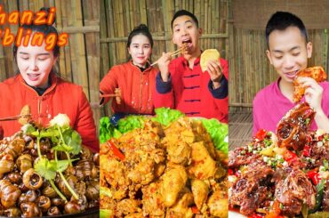 River Snails with Chili | Mukbang Eating Challenge | Village Food Cooking | Yummy Seafood Recipes